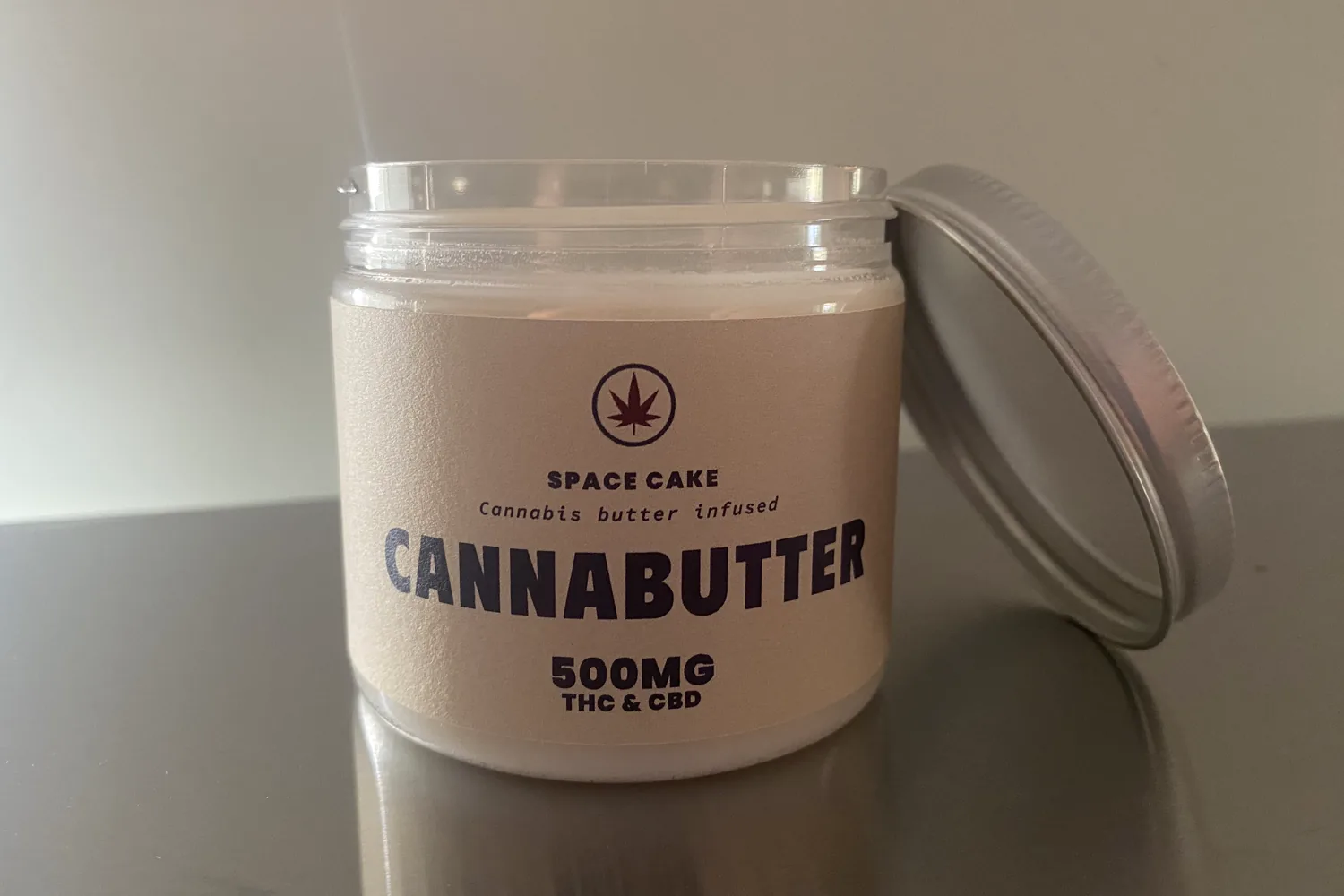 Mantequilla de cannabis Space Cake, lista para usar, con 500 mg de THC y CBD