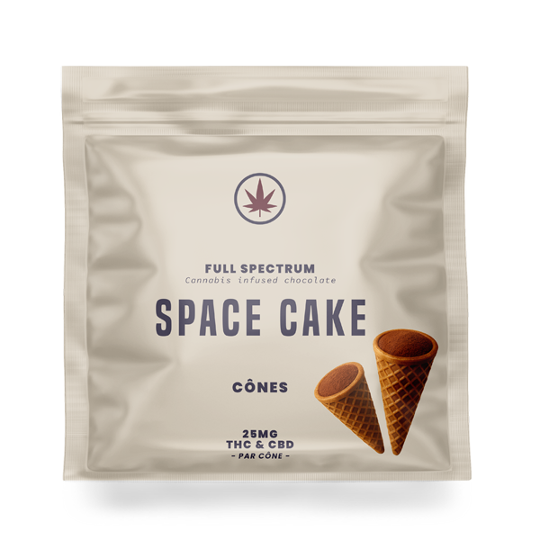 Space Cake - Cônes Chocolat au lait 150mg THC & CBD